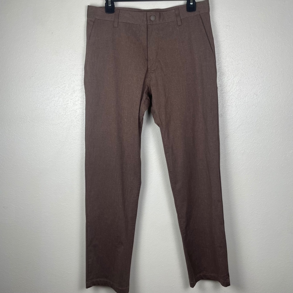 Rhone Commuter Classic Brown Performance Pants Mens 31 Stretch Tech